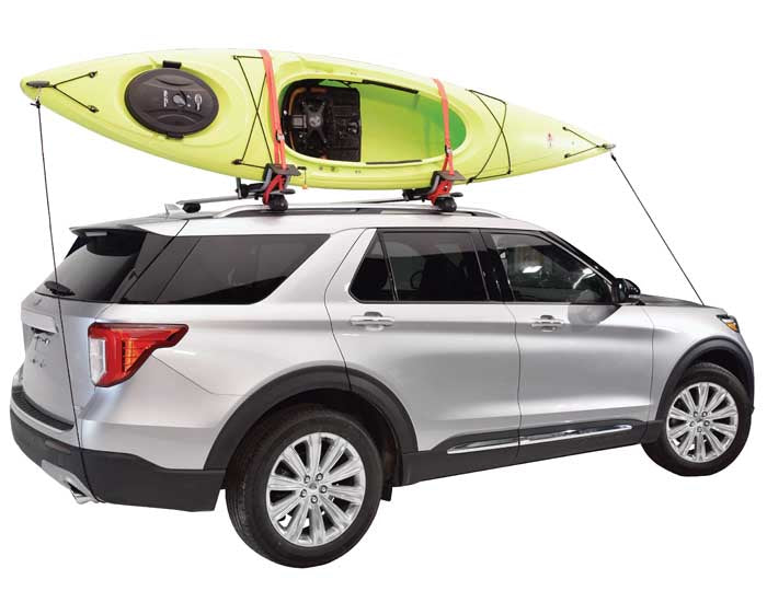 DownLoader™ Kayak Carrier with Tie-Downs - J-Style - Folding - Side Loading