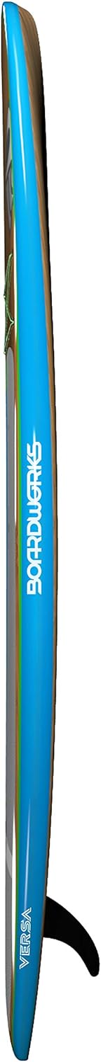 Boardworks Versa | Recreational Stand Up Paddleboard | Bombshell Epoxy Hardboard | 10' 6", Bamboo/Blue