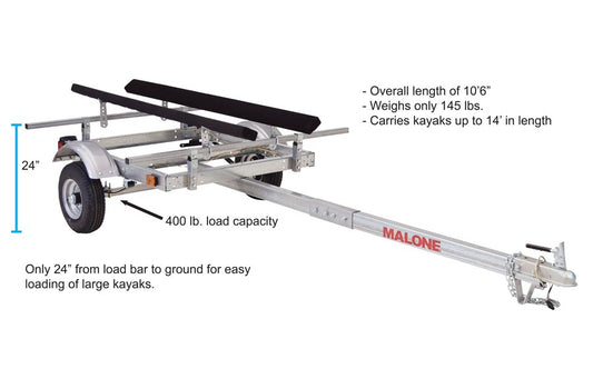 ECOLIGHT™ SINGLE KAYAK TRAILER PACKAGE