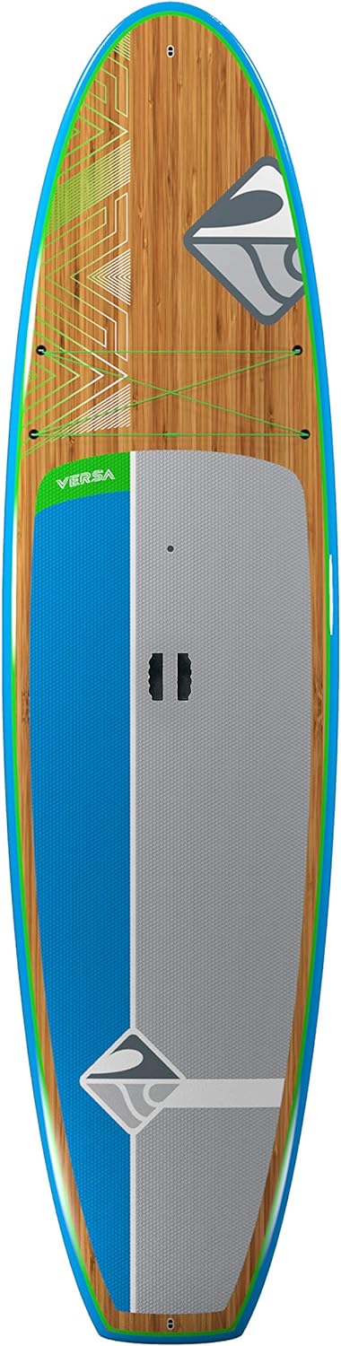 Boardworks Versa | Recreational Stand Up Paddleboard | Bombshell Epoxy Hardboard | 10' 6", Bamboo/Blue