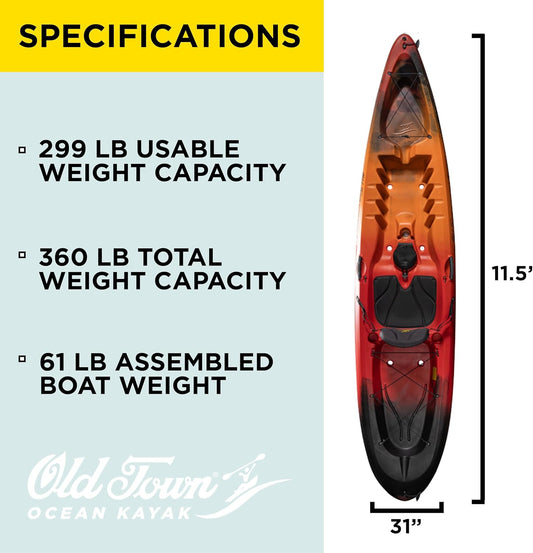 OCEAN KAYAK MALIBU 11.5 PREMIUM ADVENTURE KAYAK