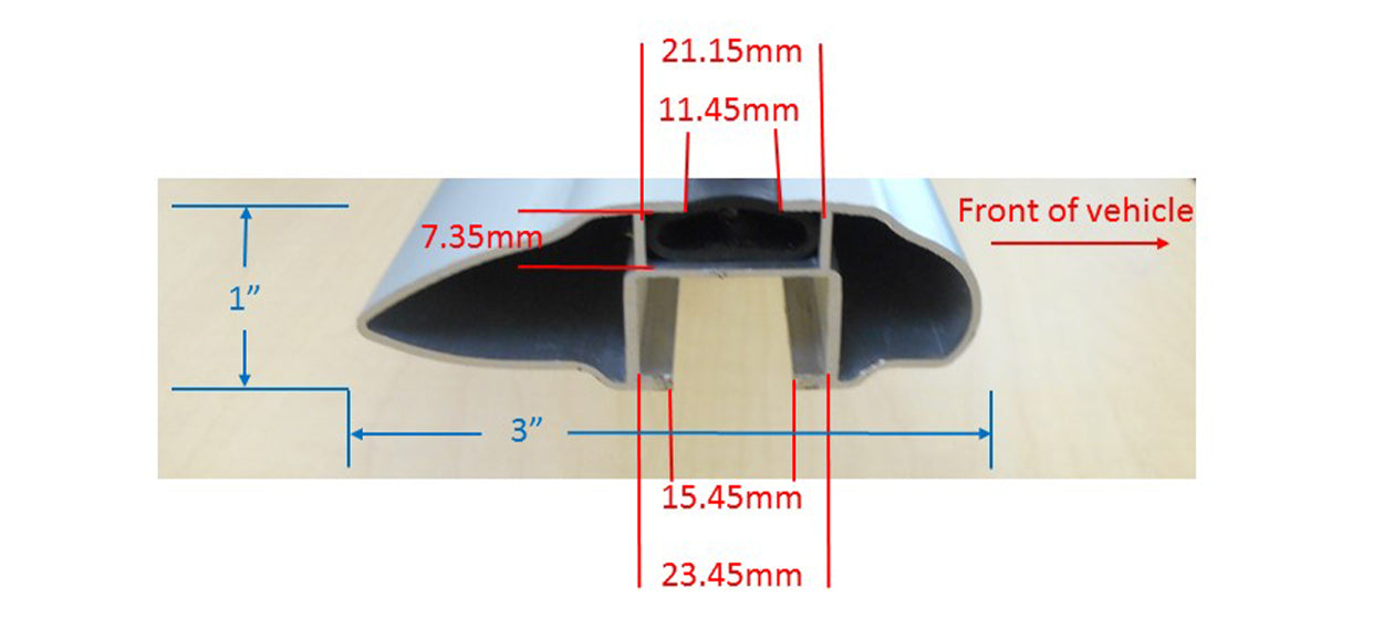 AirFlow2™ Roof Rack - Aero Crossbars - Raised, Factory Side Rails - Aluminum -58"