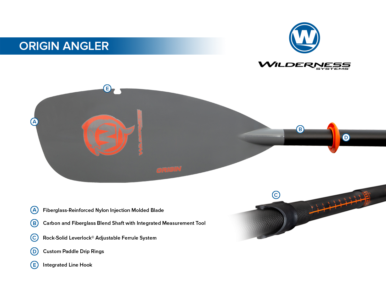 ORIGIN ANGLER PREMIUM FISHING PADDLE 240-260CM