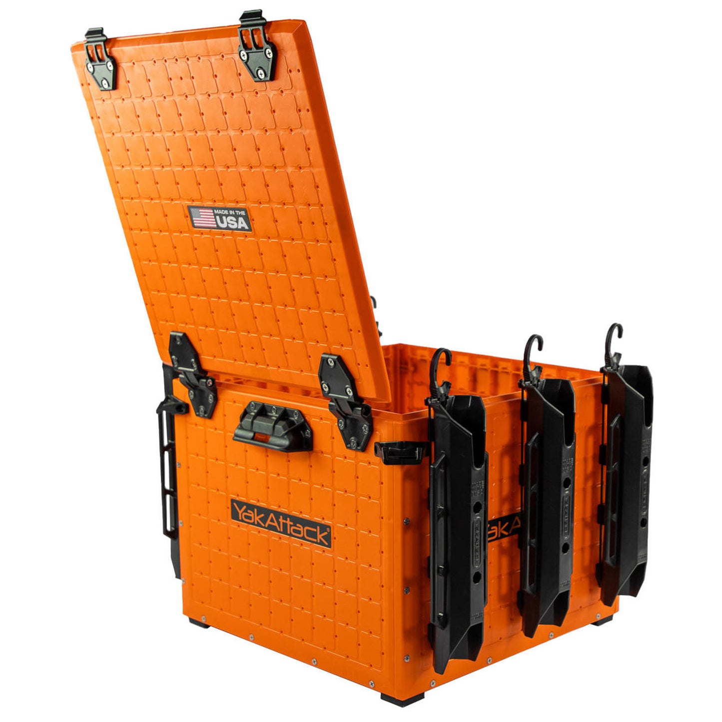 Assembly BlackPak Pro Kayak Fishing Crate - 16" x 16", Orange in Assembly