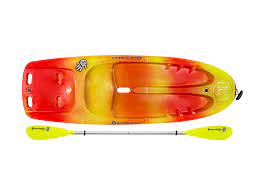 Perception Hi Five | Sit on Top Kids Kayak for Kids up to 120 Lbs. | Youth Kayak with Paddle | 6' 6"